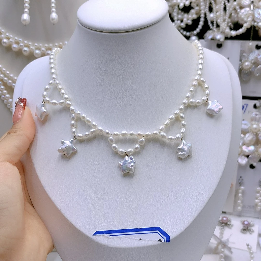 银S925镶嵌耳饰淡水珍珠