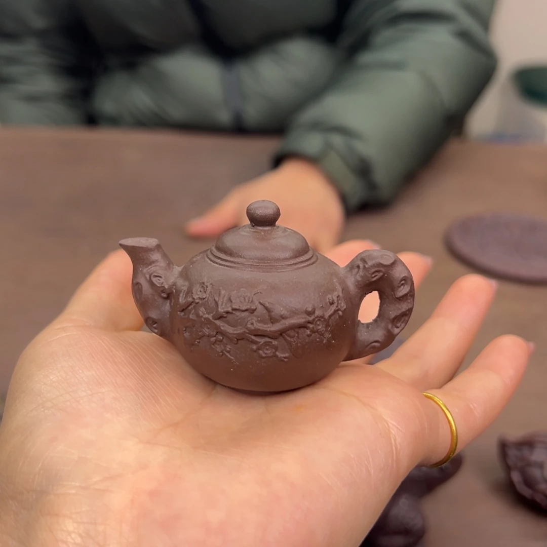 紫砂茶宠已*置手把壶摆件茶宠