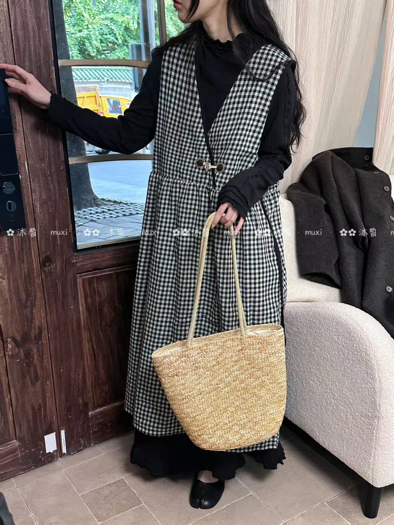 叨叨推荐款 MX#8829#格子背心棉裙（冬季新款）FL