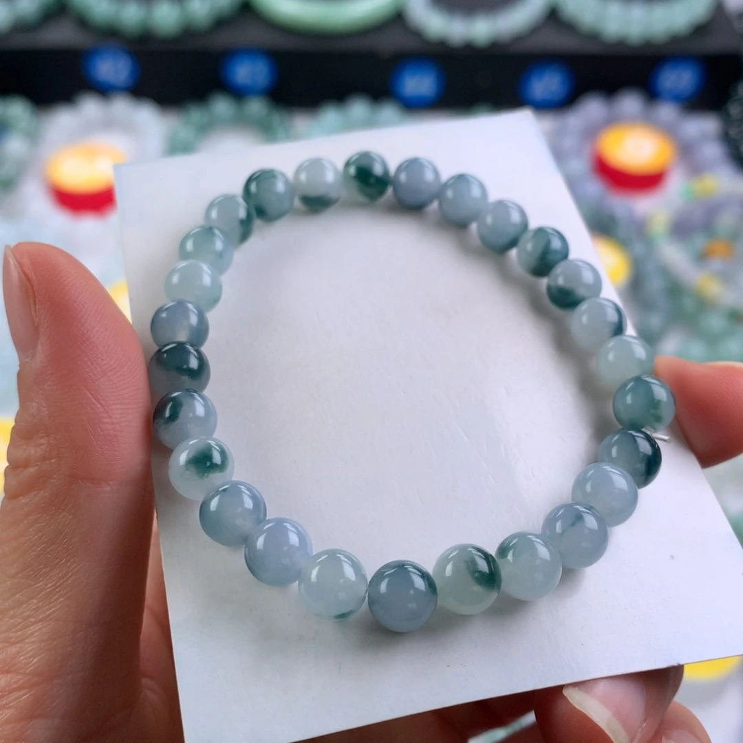 翡翠未镶嵌手链卡7