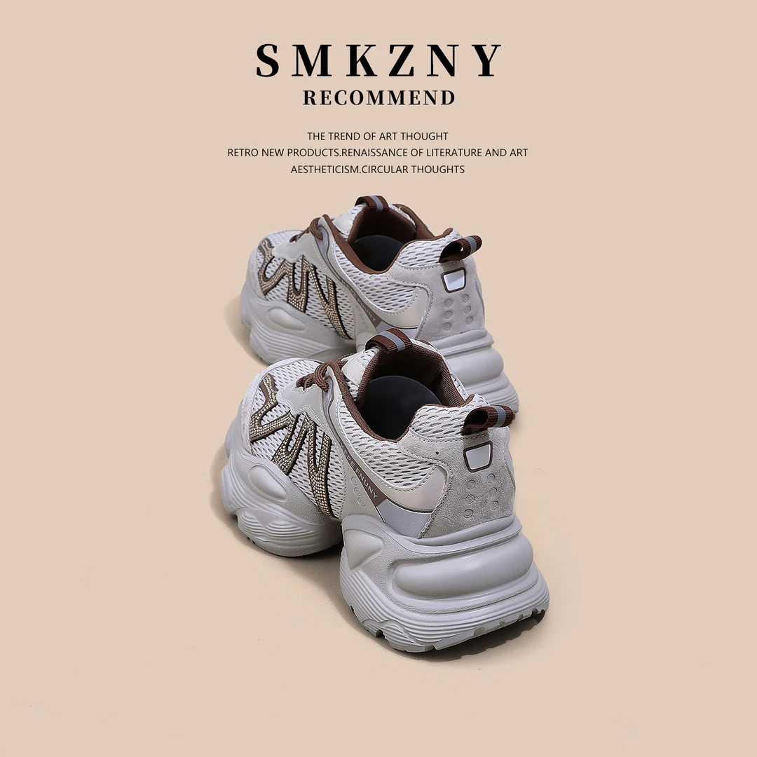 欧洲站老爹鞋女初秋百搭爆款网面透气增高厚底运动休闲鞋Y5171-32