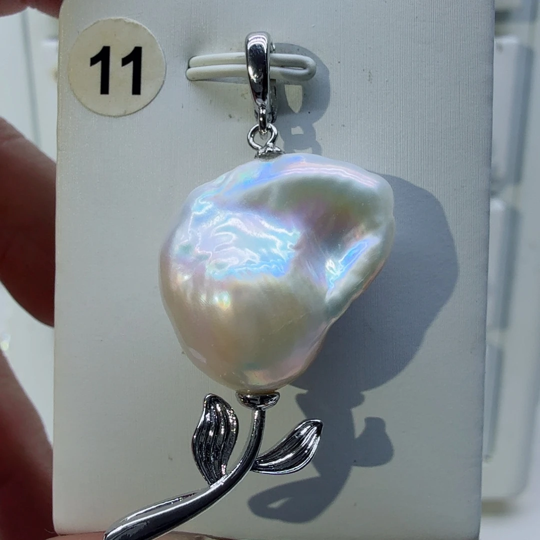 合金淡水珍珠颈饰