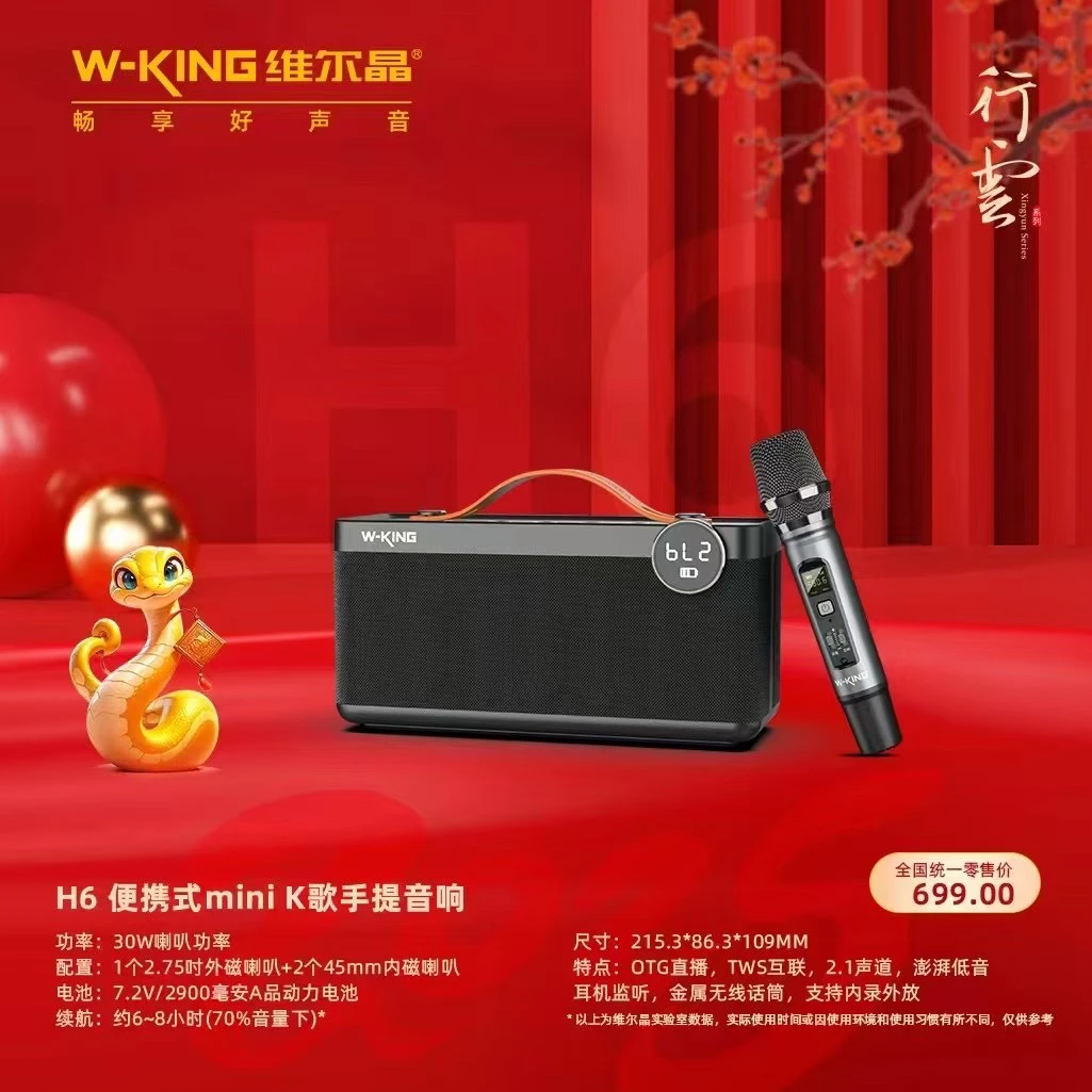 H6便携式迷你K歌音响