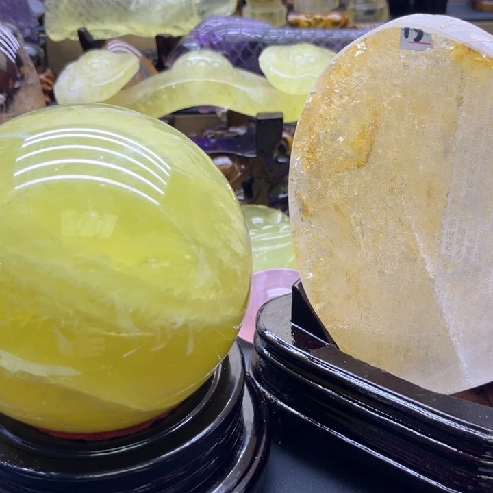 水晶摆件未镶嵌俩****）摆件