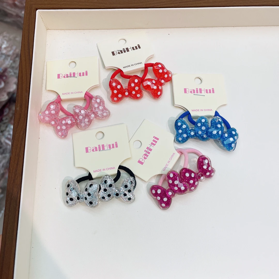 B-1231（满10米飞）bh 5对蝴蝶结头绳  发圈