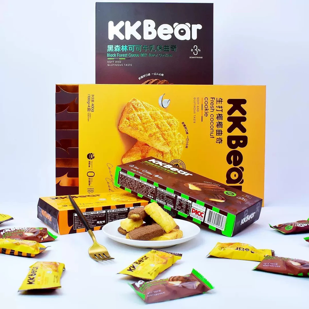 黑森林可可牛乳味生打椰椰曲奇饼干零食