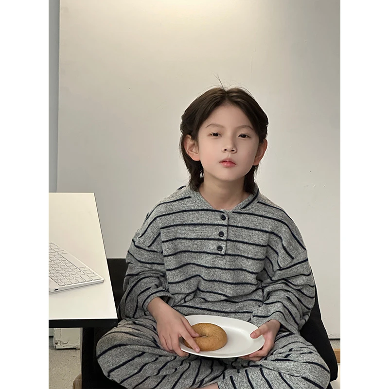 【现货】宝宝睡衣秋冬儿童家居服套装男童长袖长裤2025新款家居服