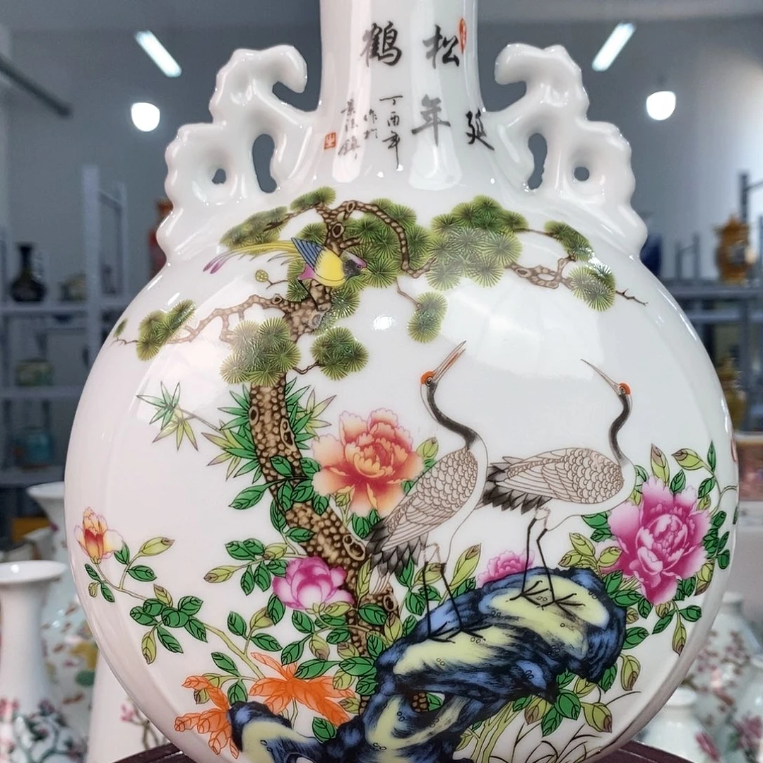 摆件景德镇陶瓷花瓶摆件