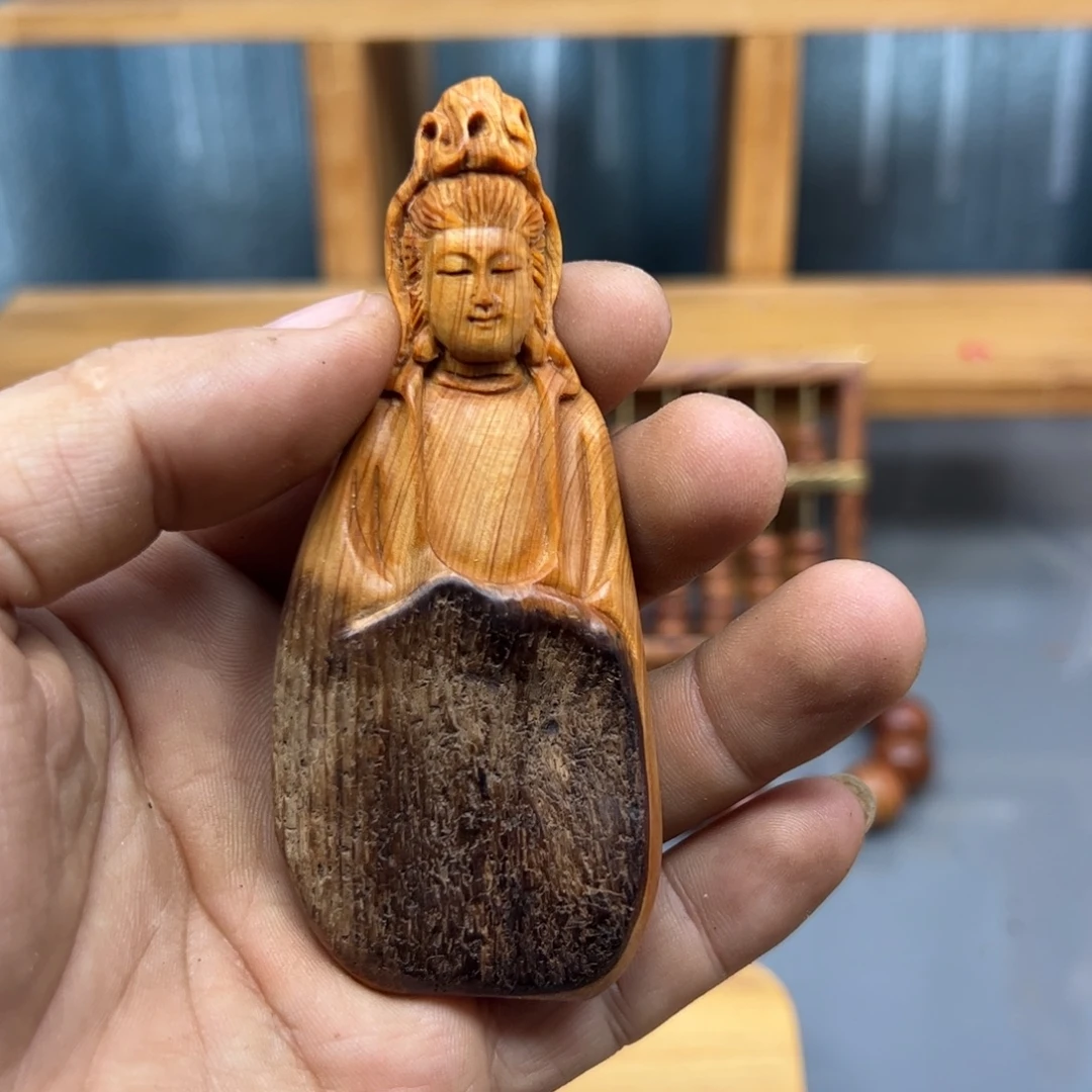 丰***轩木崖柏木摆件手把件