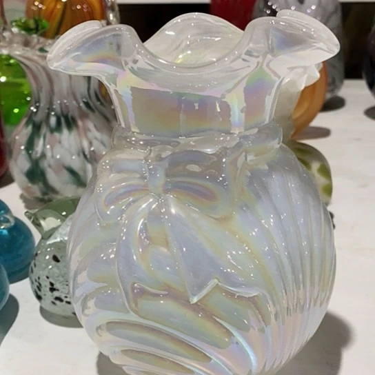 琉璃高度18厘米芬顿花瓶