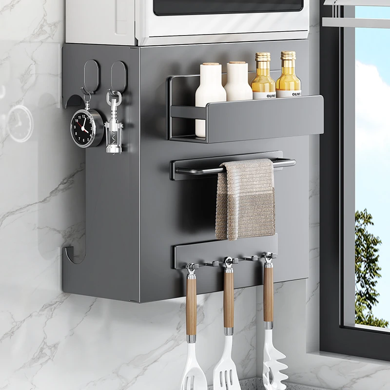 热水器遮挡罩磁吸燃气管道装饰洞洞板厨房天然气壁挂遮丑柜置物架