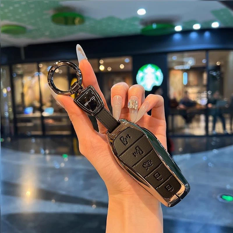 专用比亚迪夏钥匙套高档2025新款夏dmi超越卓越型高档车用扣壳包