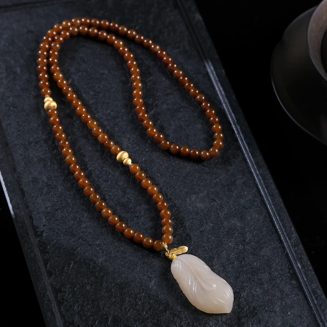 【思嘉】轻奢系列 · 藕粉粉愿翼和田玉吊坠 | 多样性发一 HZ0003