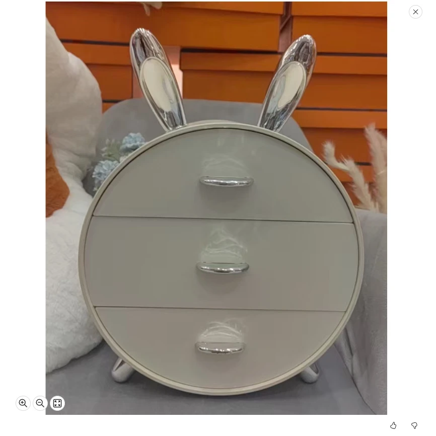 萌兔收纳盒多层置物盒可爱家用大容量 AL