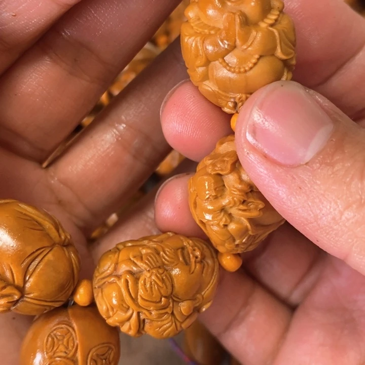 橄榄核手串/手链红***哥 橄榄微瑕18号