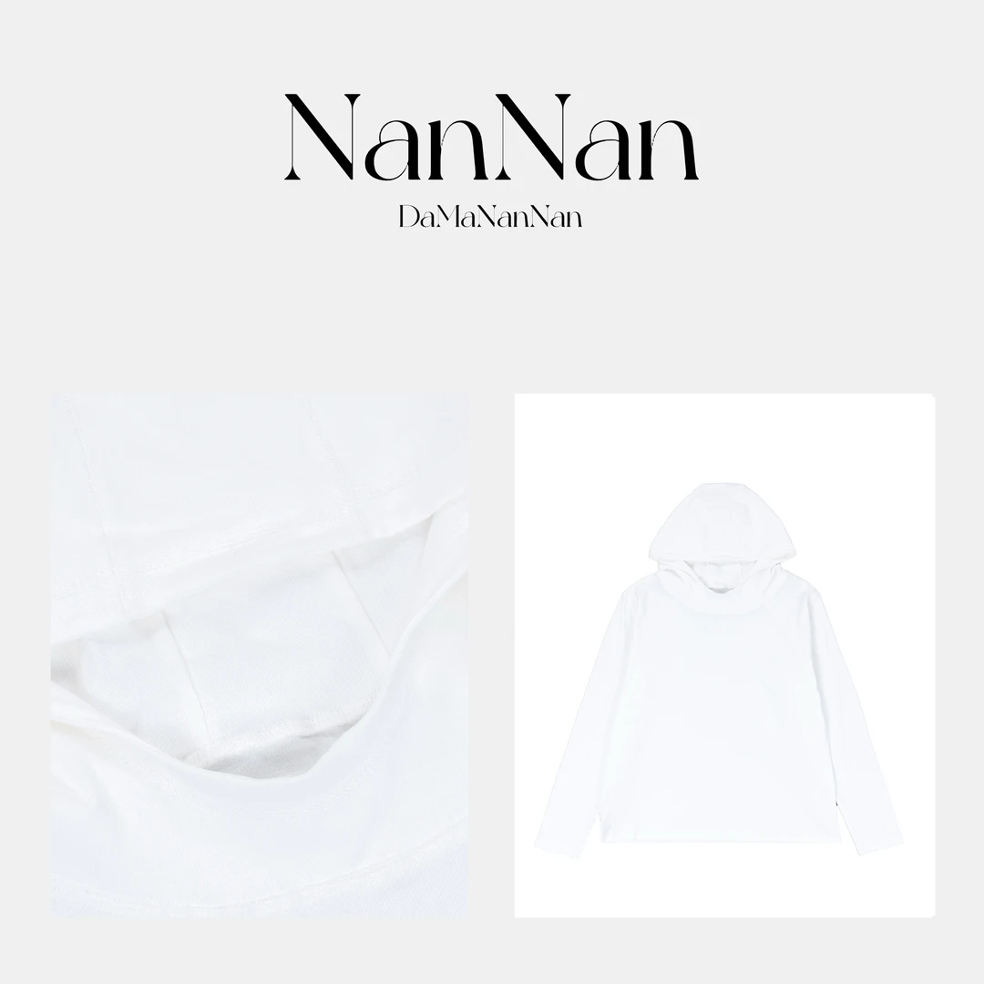 【楠楠推荐】净版纯色显瘦无帽绳帽衫C5002