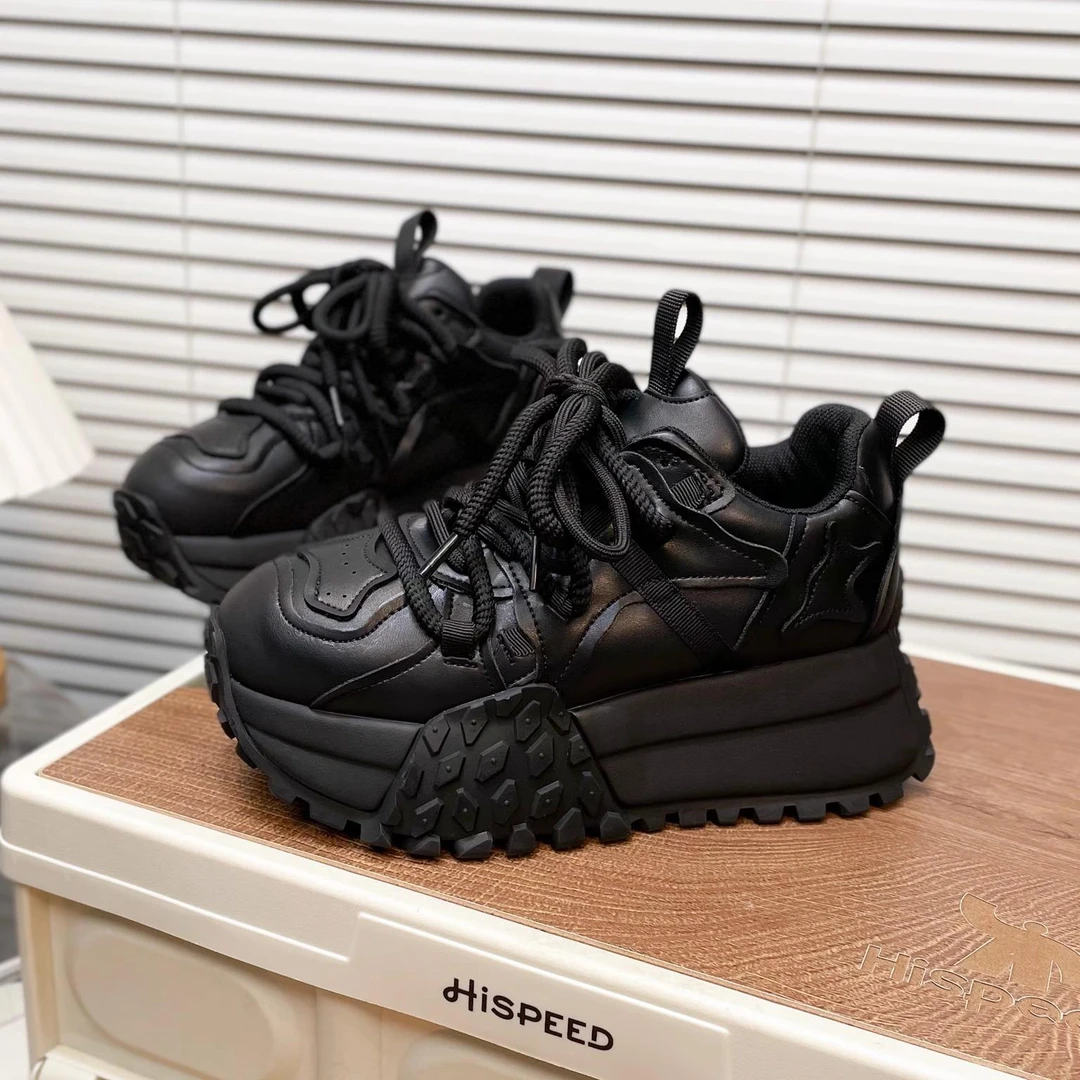 cufk官方6cm韩版正品阿甘鞋女2025早秋新款厚底百搭休闲 运动鞋