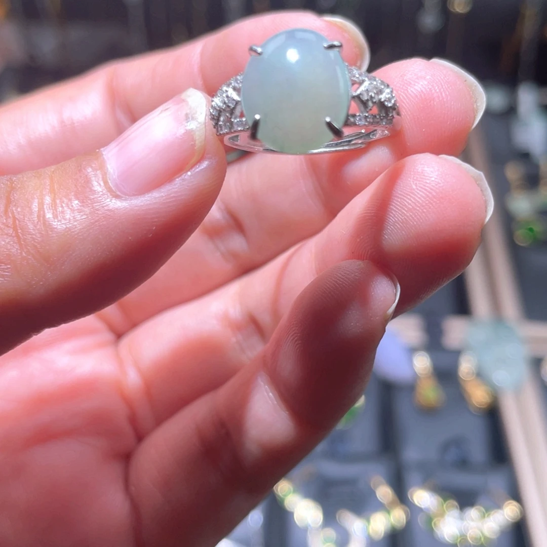 翡翠银S925镶嵌颈饰