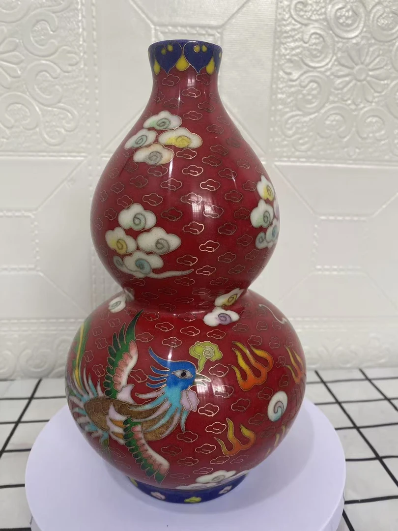 B007景泰蓝瓷胎葫芦