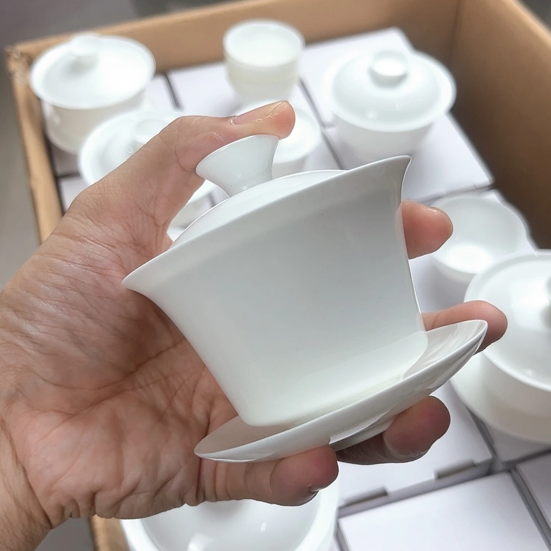 120高马蹄盖碗超薄胎单个