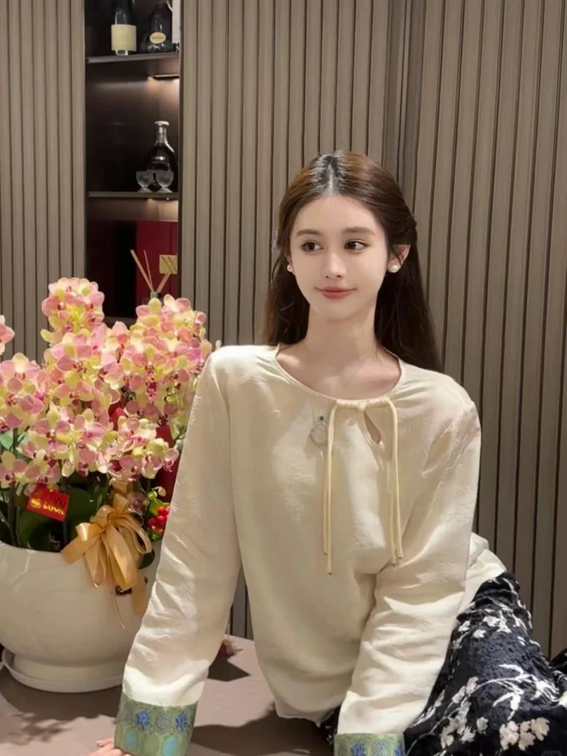 【艾丽莎定制】国风绸缎高货新中式夏季新款上衣C-075