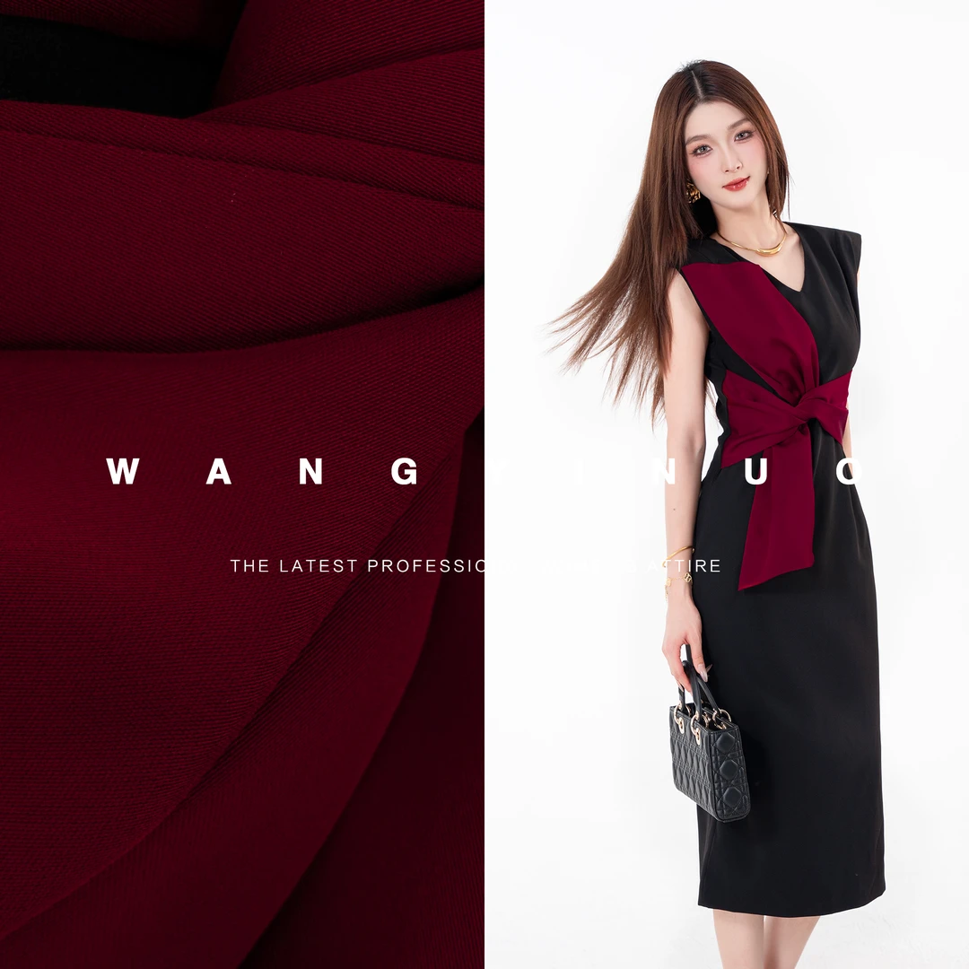 MD现货·依诺【浅夏海岸】2025夏季款老钱风拼接长款显瘦扭结连衣裙