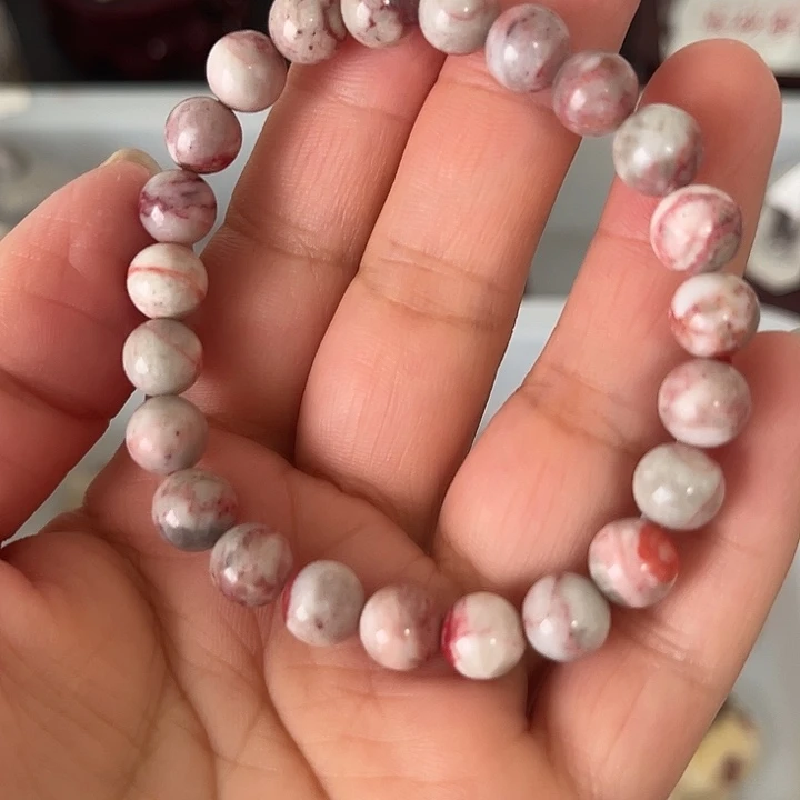 天然辰砂天然朱砂原石手串