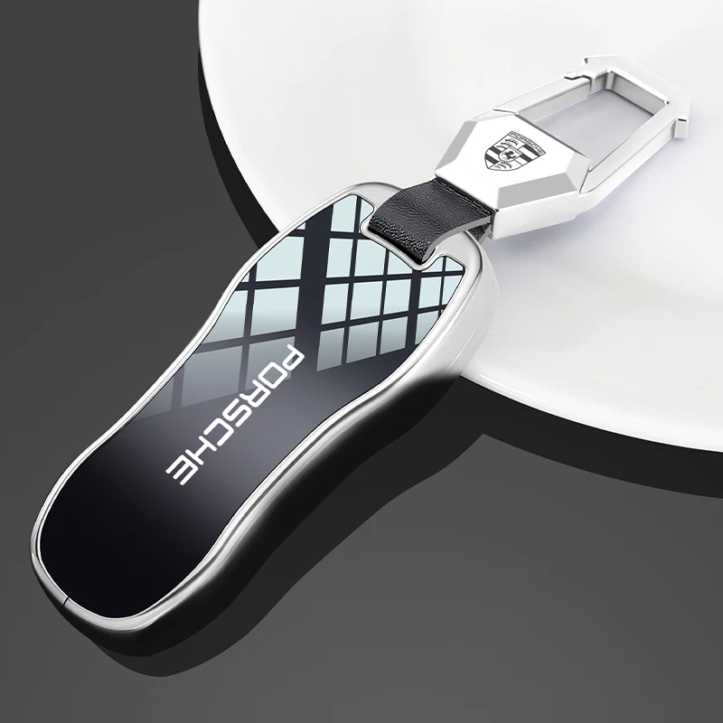 适用于保时捷钥匙套卡宴Cayenne帕拉梅拉Panamera车911装饰包壳扣