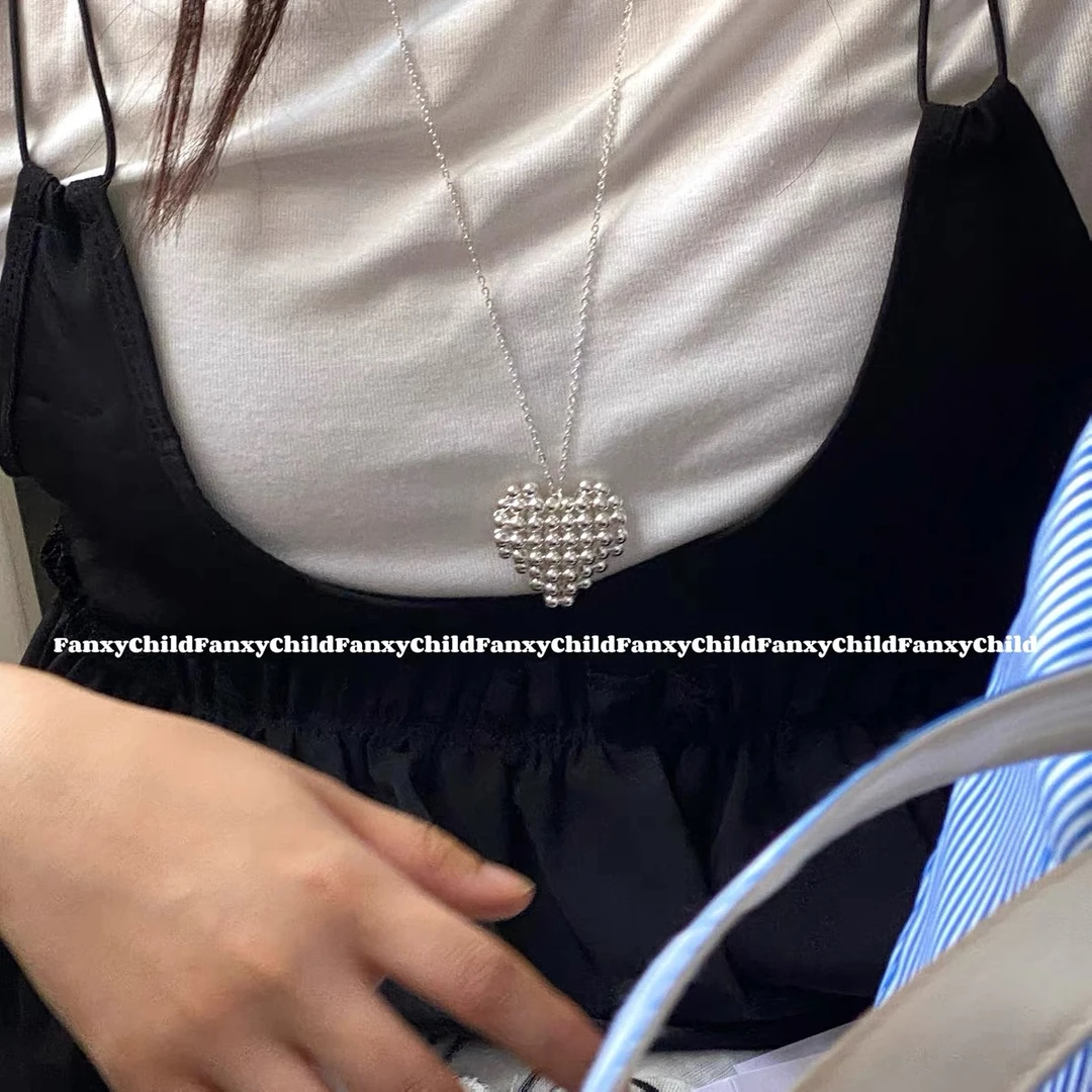 合金项链 【花花定制】时尚爱心项链