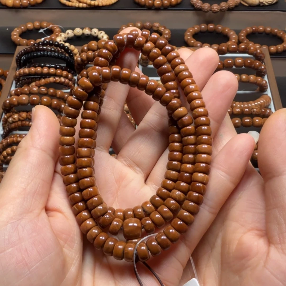 翻***红库克手串库克菩提4*7药片珠三圈