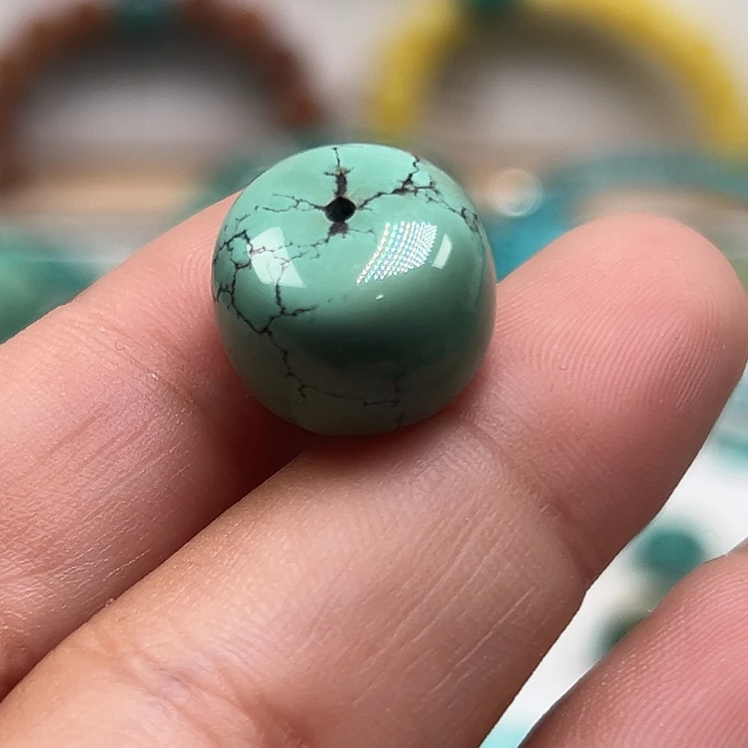 绿松石珠宝奇石未镶嵌寂****彩