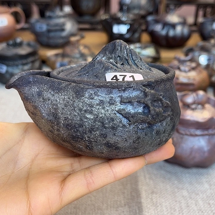 裸柴烧陶瓷手工茶器