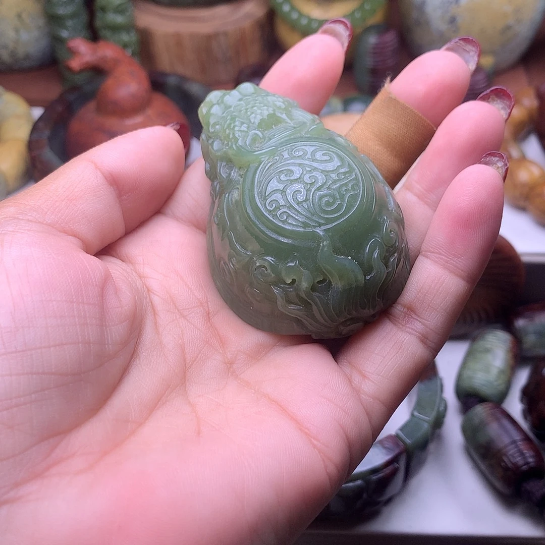 岫岩河磨玉（透闪石质玉）未镶嵌手链