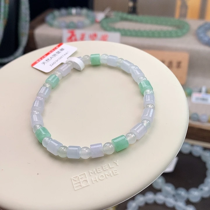 翡翠未镶嵌手链冰润手串。福利