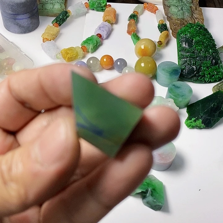 翡翠散珠天然翡翠A货