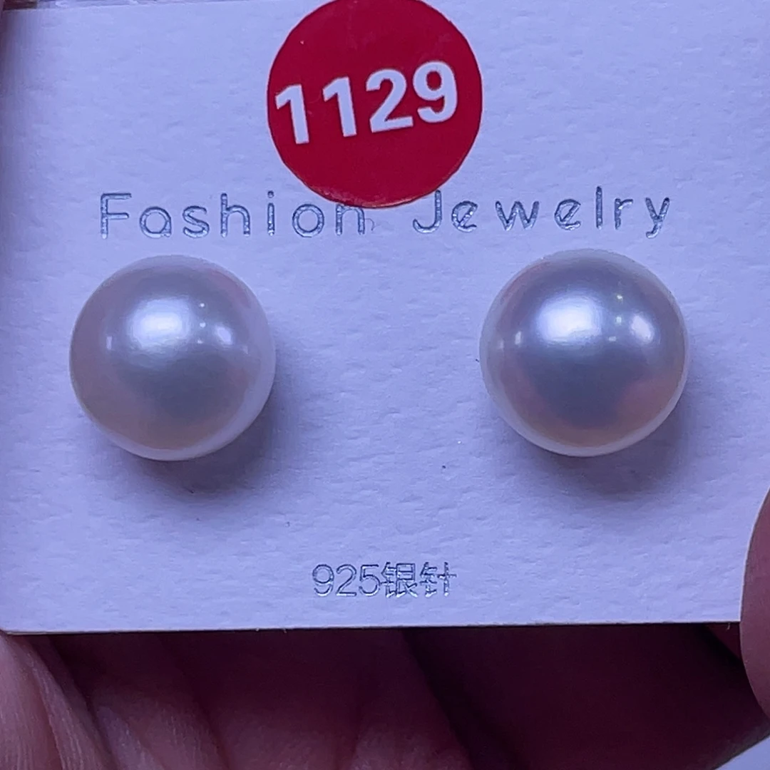小***～银S925镶嵌耳饰淡水珍珠