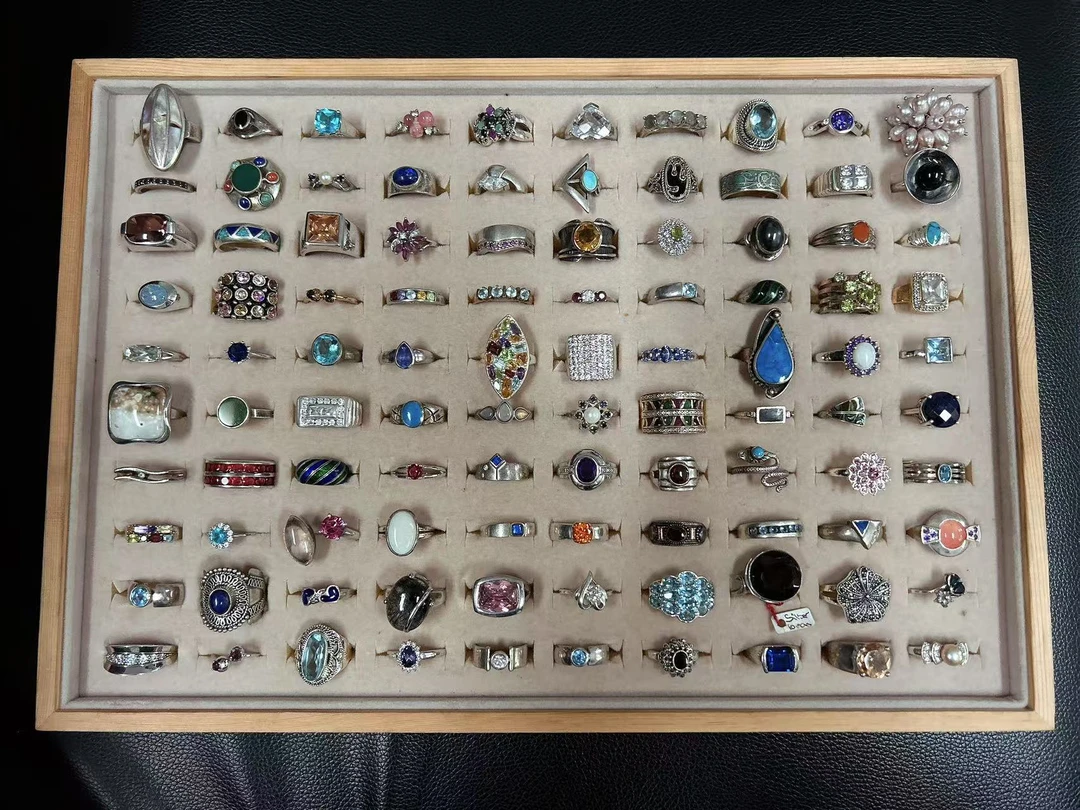 925银仿水晶戒指 （318-618）戒指欧回饰品定向链接