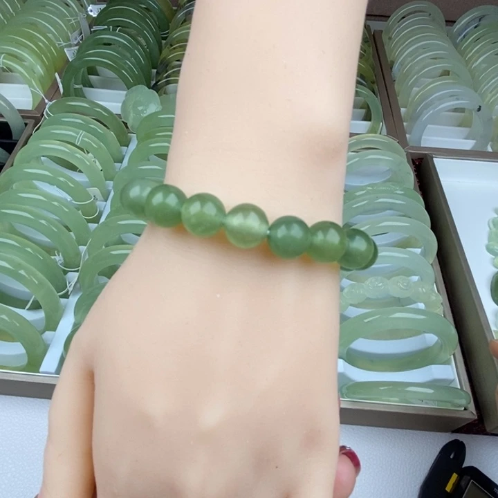 蛇纹石玉未镶嵌手链