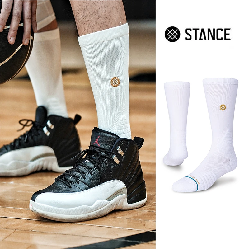 STANCE 中筒斗牛篮球袜559纯色款专业加厚潮流耐磨减震袜运动袜子