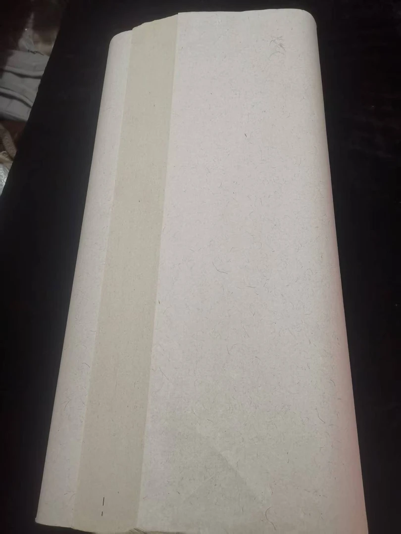 黄麻宣纸半生半熟加厚作品创作专用宣纸50张四尺70×138cm