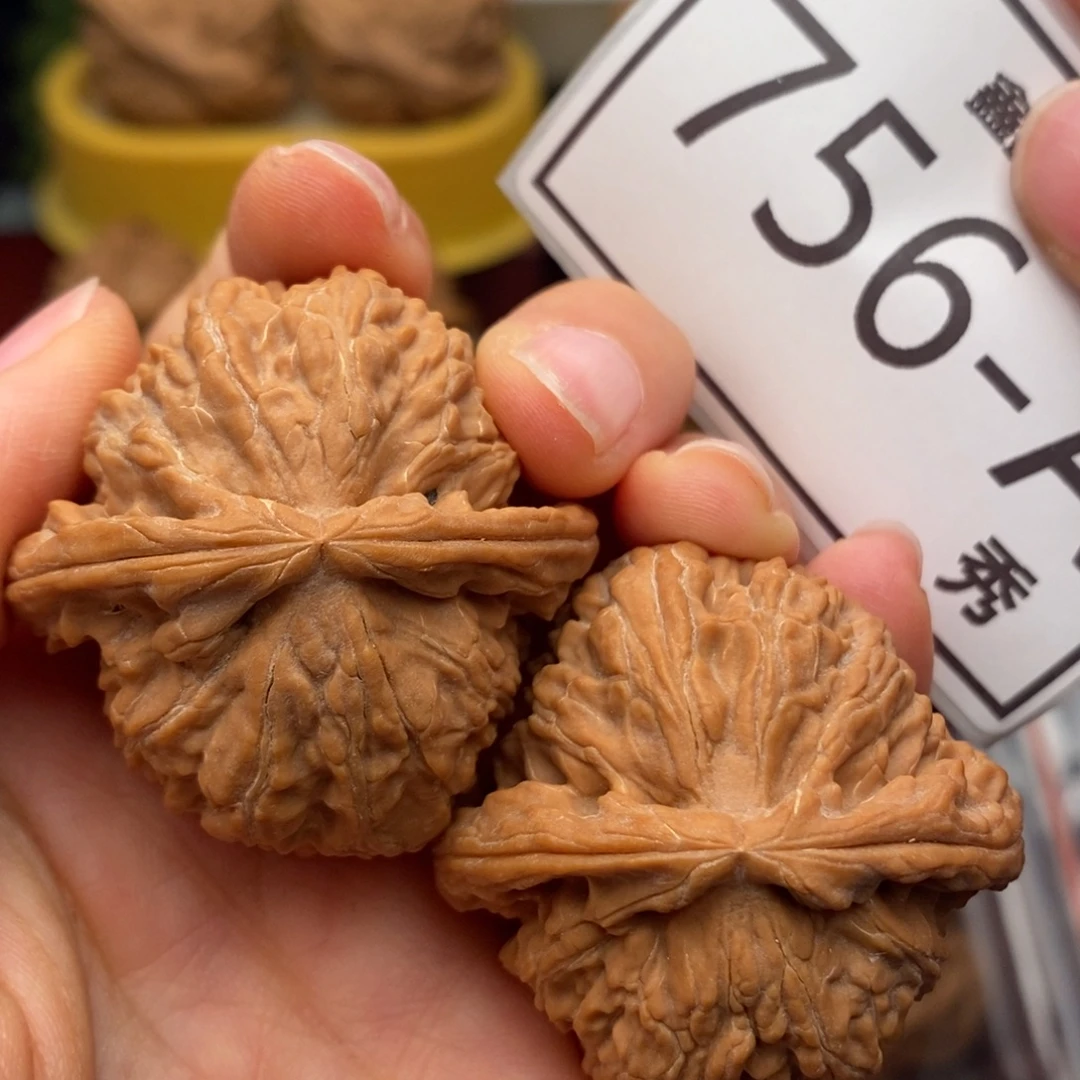 把件文玩核桃白狮子40……