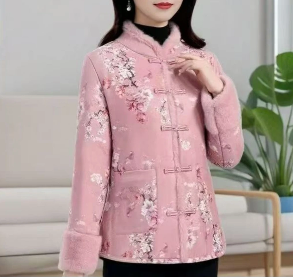 女士百搭花棉袄 6026 -A135