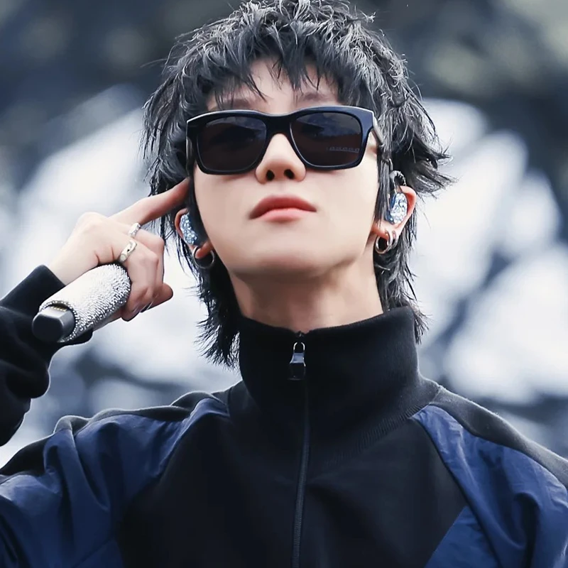 徐明浩同款墨镜男款ins风复古方框百搭防紫外线太阳眼镜seventeen