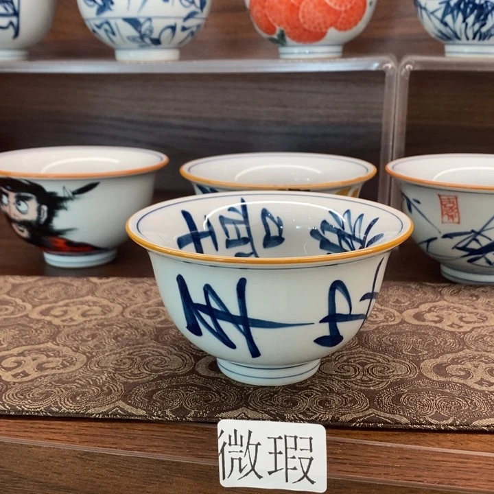 釉下老陶泥手工绘制