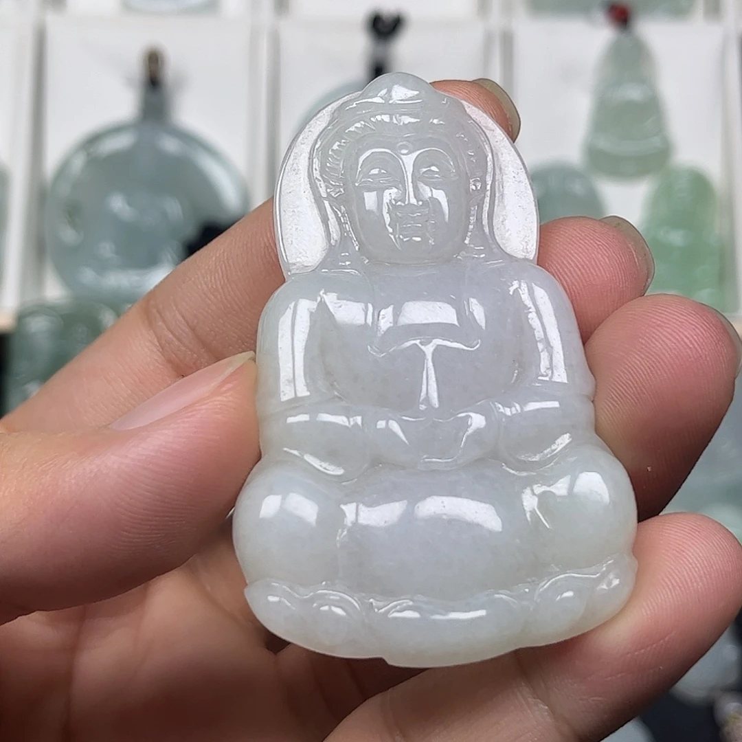 颈饰未镶嵌翡翠缅甸翡翠