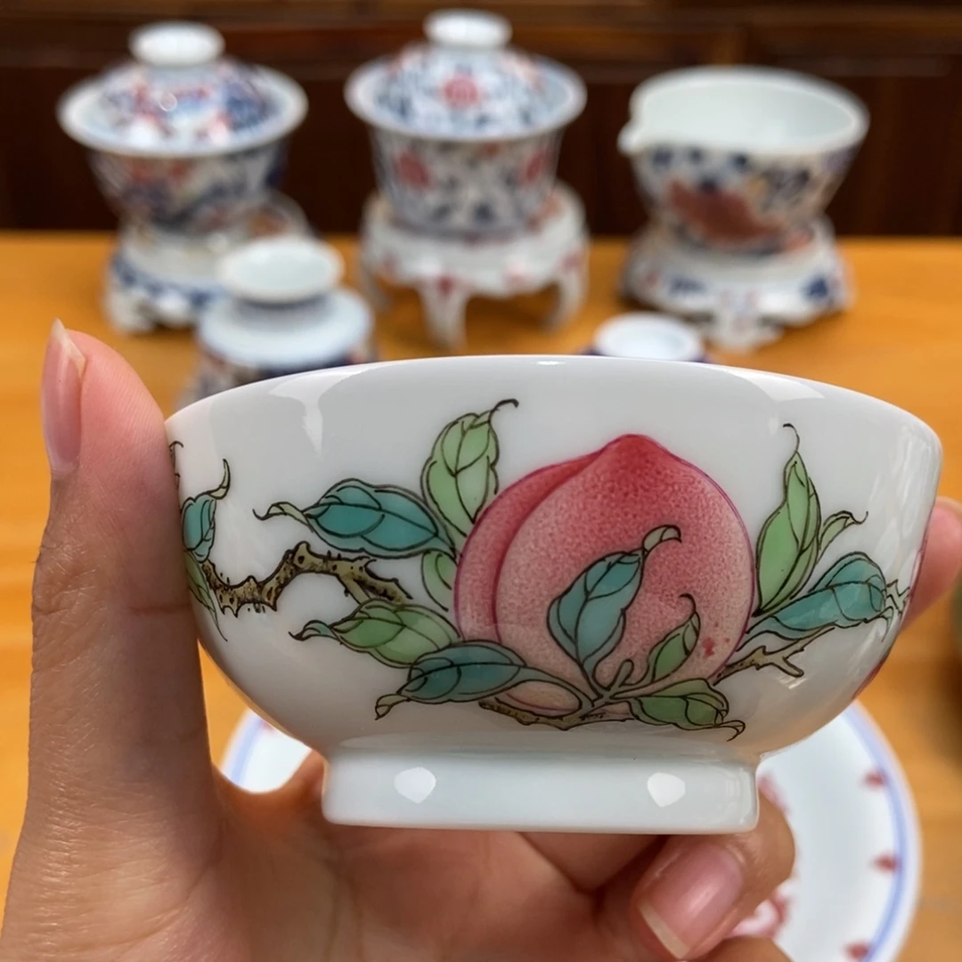 手绘现代茶具非古董