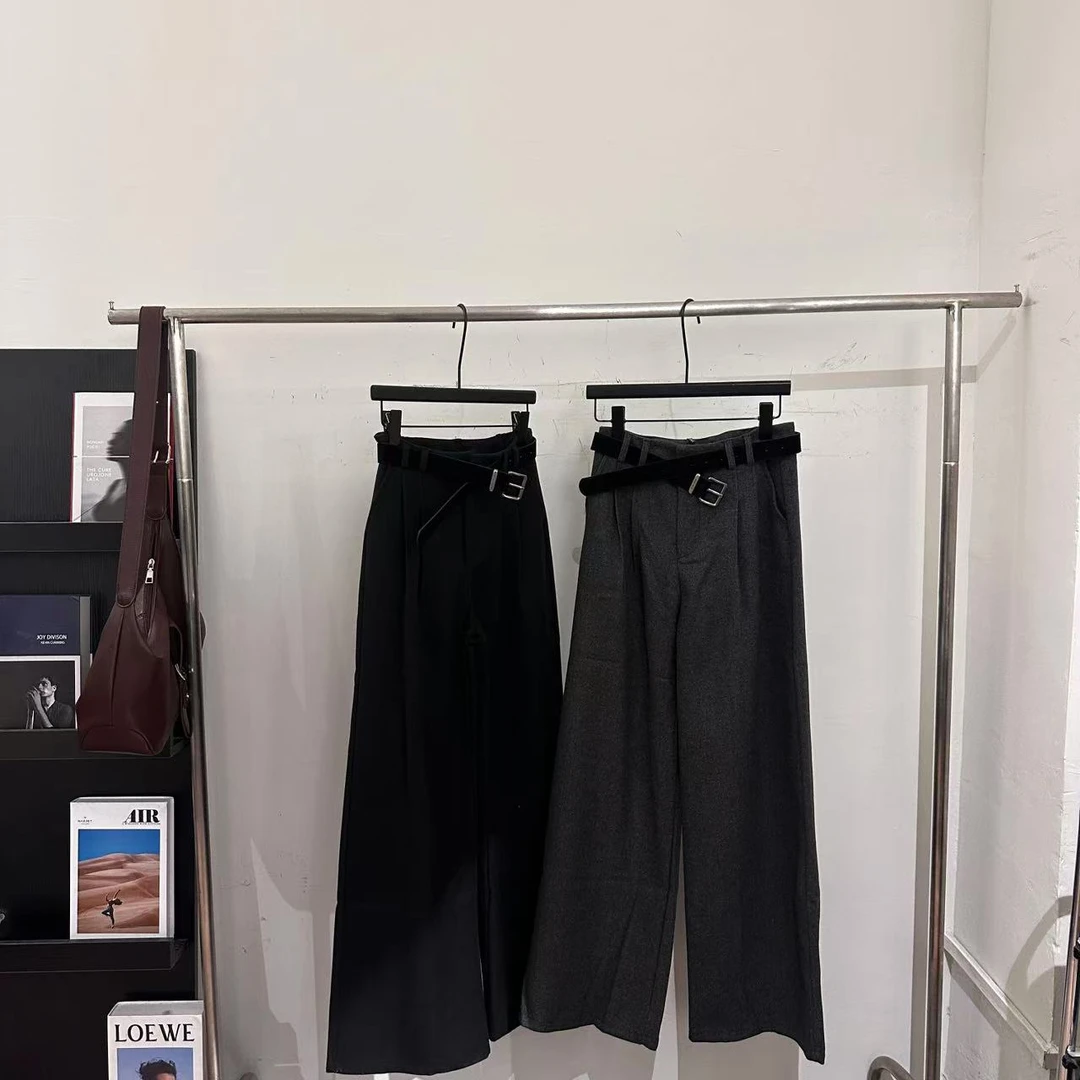 【ARONG阿荣家】毛呢裤-08859-黑色灰色-SML-XL