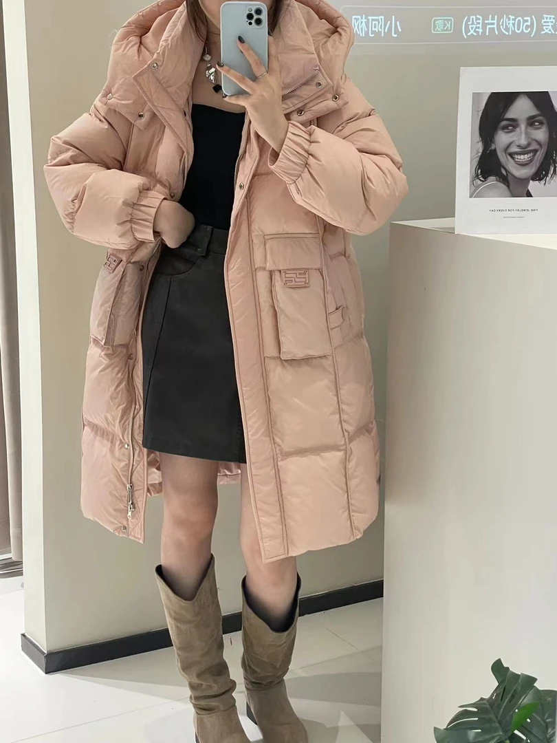 8876款羽绒服时尚宽松加厚保暖韩版羽绒服