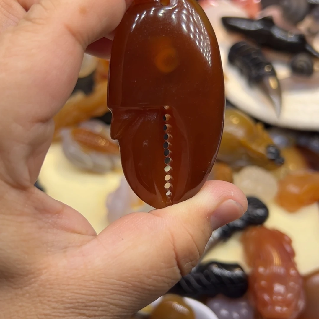 玛瑙/玉髓未镶嵌手玩摆件