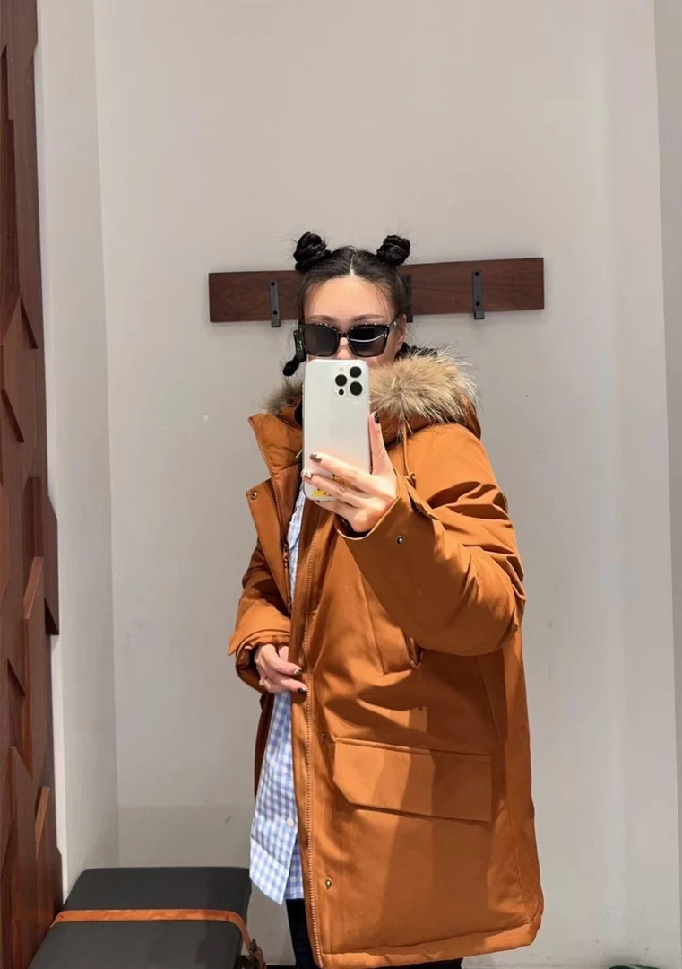 01小叔树派克毛领羽绒服